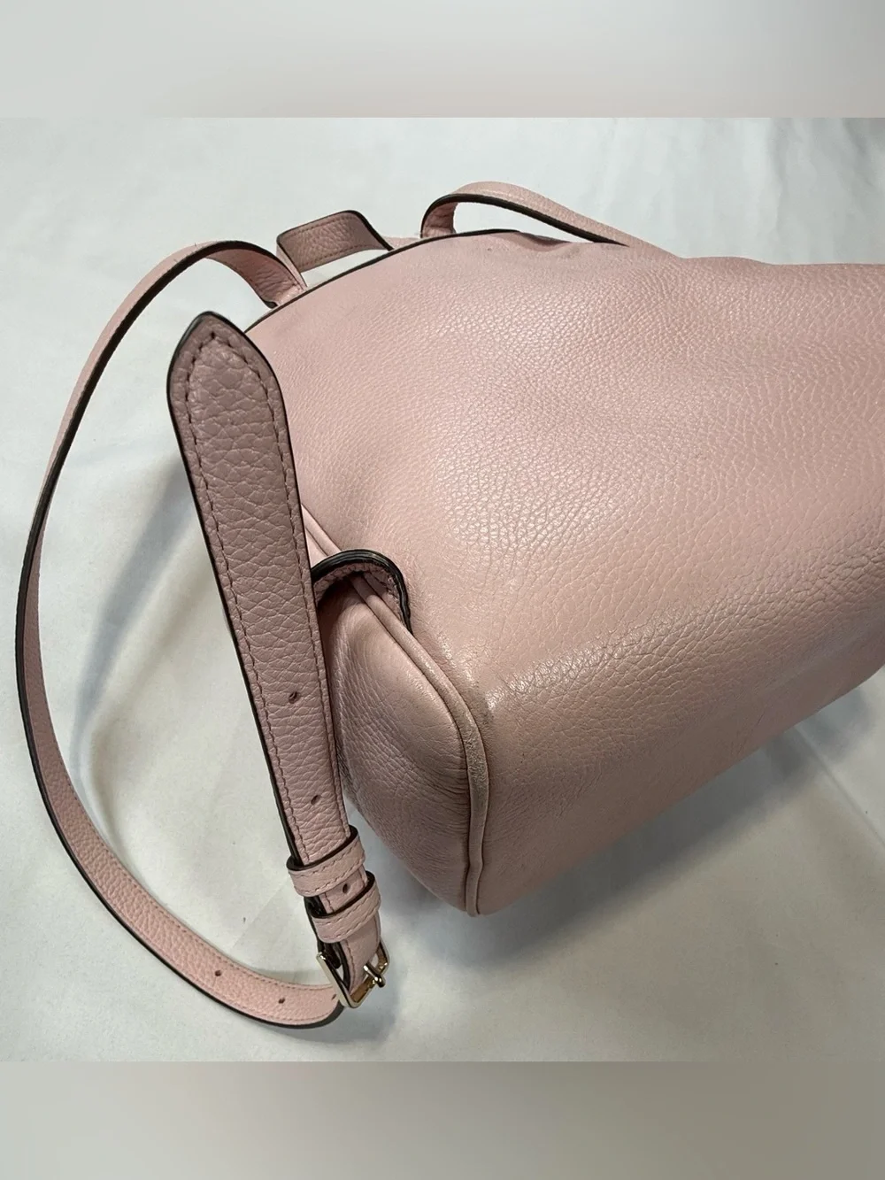 kate spade Pale Pink Pebbled Leather  Backpack